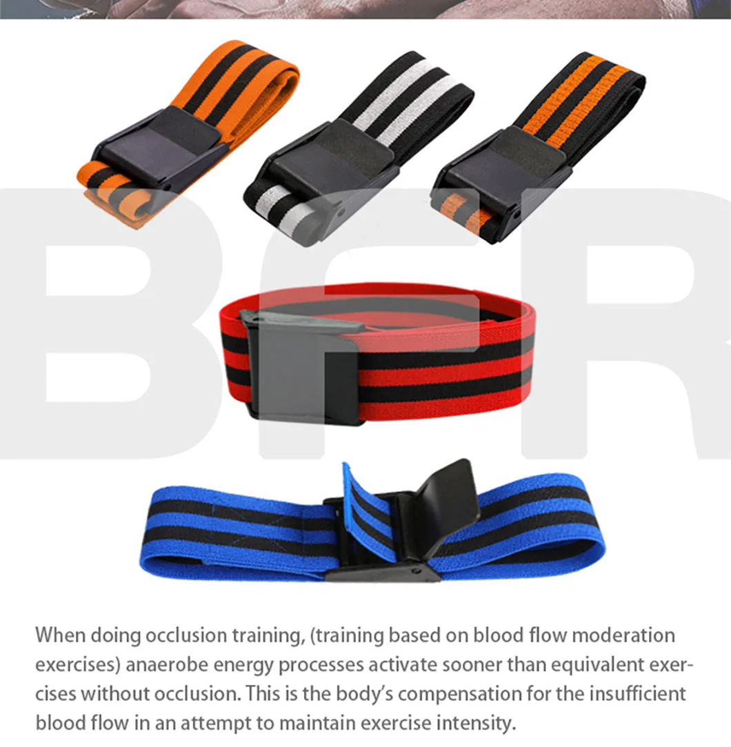 Blood Flow Restriction Bfr Occlusion Training Exercise Workout Band Muscle Growth Belt for Powerlifting Weightlifting Fitness Sport Training