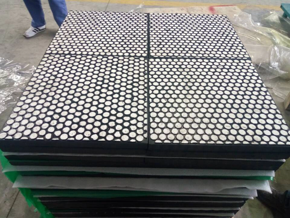 Wear Resistant Chute Ceramic Lining Composite Rubber Ceramic Wear Liner Plate