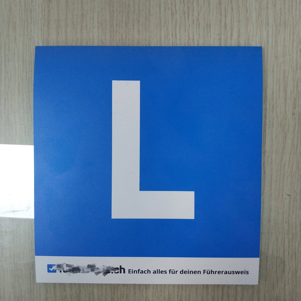 Custom Logo Printed Magnetic L Plates, Magnetic Car Sticker Learner L Plates