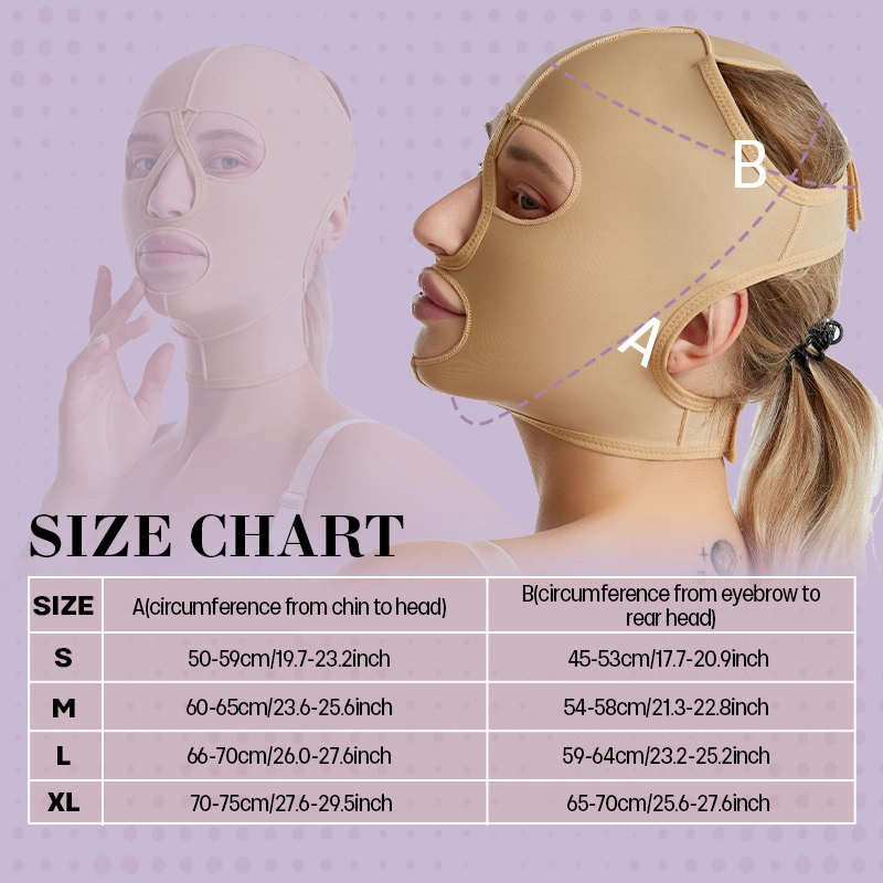 Post Surgical Lifting Firming Reduce Double Chin Faja Mentonera Facial V Line Facial Bandage for Face up Belt