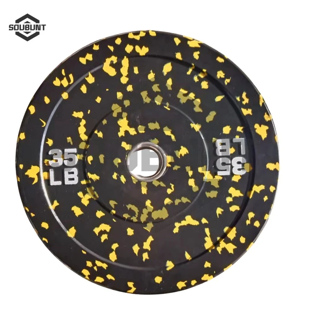 Colorful Camo Rubber Bumper Weight Plates