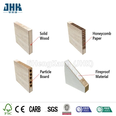 Jhk-FC12 Custom Wooden Skeleton MDF Flush Solid Wood Door