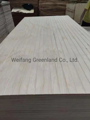 15mm Grooved Plywood, Hardwood Core, Okume Film Face and Back