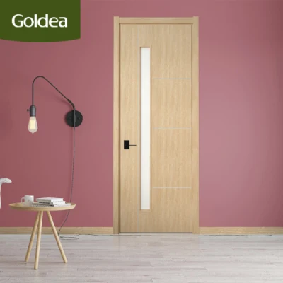 Customized China Finished Natural Oak White Brown Yellow MDF Wooden Bedroom Door