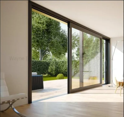 Double Triple Glazing Lift Sliding Aluminium Aluminum Glass Entrance Door with Screen Apartment Exterior Interior Patio Balcony Bi Folding Windows and Doors