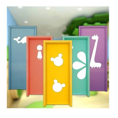 School Glass Wood Door Children Hospital Wooden Entry Room Doors