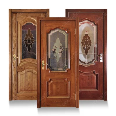 Custom Composite Teak Modern Plywood Main Internal Room Flush Panel Fire Rated MDF Timber WPC Solid Interior Hard PVC Wooden Door