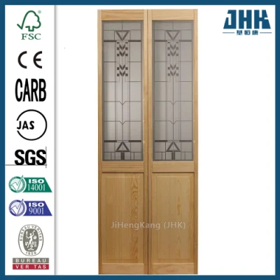 Jhk Double Swing Interior Wood Wooden Arched Folding Door