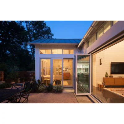 Customized Thermal Break Double Glass Folding Door Philippines