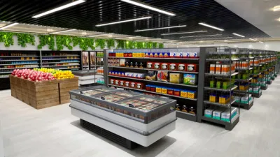 Modern Convenience Store Design Food Kiosk Layout Design
