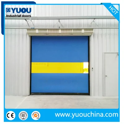 Automatic PVC Fabric Interior GMP Zipper Type Airtight Self Recovery Reset Repairing High Speed Roll up Rapid Roller Shutter Fast Acting Door for Clean Room