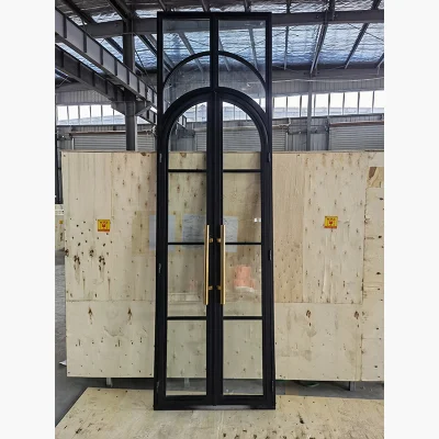 Internal French Style Steel Casement Arched Interior Doors with Glass