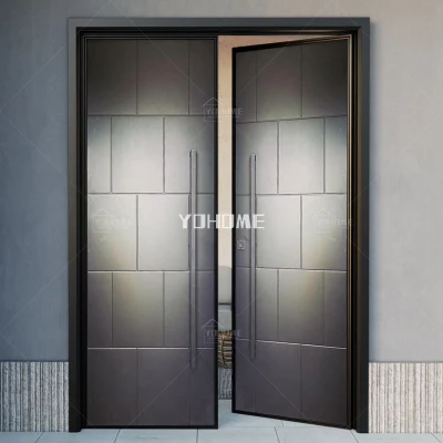 China Top Manufacturer Custom Double Entry Modern Door Entrance Doors Exterior Double Modern House Front Double Door Design Main Door Designs Double Front Doors
