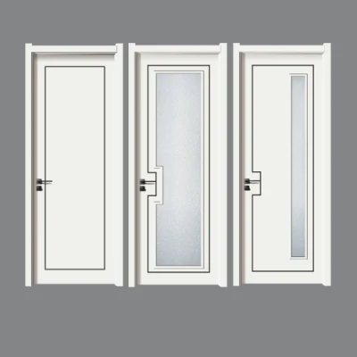 Interior Living Room Wooden Polymer Waterproof WPC Door PVC Composite Door Panel