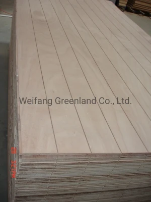 15mm Grooved Plywood, Hardwood Core, Okume Film Face and Back