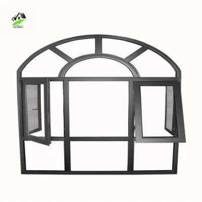 Arched Interior French Doors with Double Clear Tempered Glass