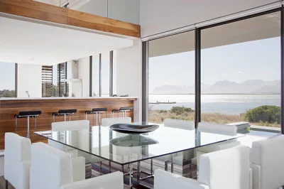 Sixinalu Exterior Slim Frame Minimalist Building Material Sliding Aluminum Patio Door