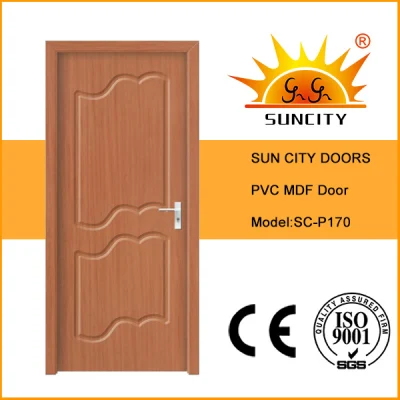 New Design Interior PVC Glass Sliding MDF Timber Doors Panel