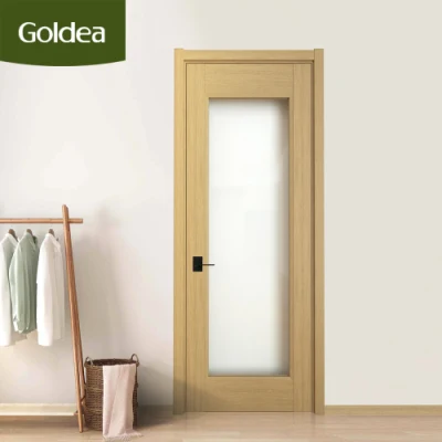 Customized China Finished Natural Oak White Brown Yellow MDF Wooden Bedroom Door