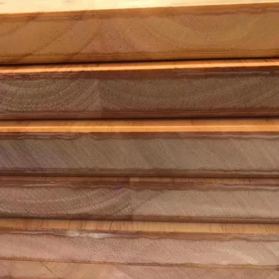 New Product Rubber Wood Finger Jointed Decorative Surface Furniture Color Desk Material Origin Type Door Finger Joint Board