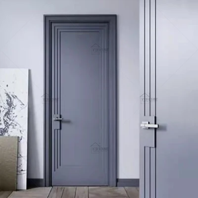 China Top Manufacturer Custom American Classic Primed Painted Wooden Door Villa Interior Door with Frame Classic Bedroom Doors Design Interior Doors for Houses