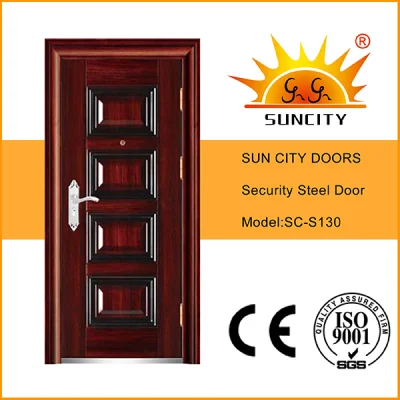 China Factory Single Double New Turkish Design Turkey Entrance Exterior Iron Metal Security Steel Door