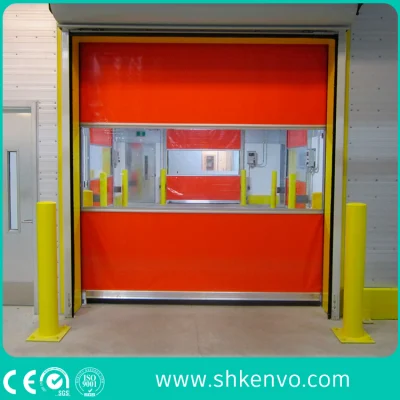 Industrial Automatic PVC Fabric High Speed Performance Fast Acting Rapid Rise Overhead Quick Roll up or Roller Shutter Door for Warehouse Exterior or Interior