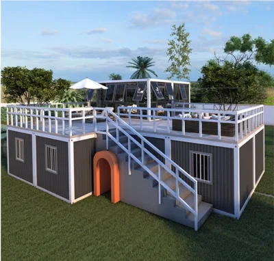 Suppliers Custom Large Shipping Prefab Container House Luxury Prefabricated Container Home with 4 Beds Room