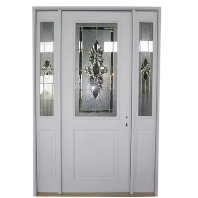 Moonlitdoors Us Standard Exterior Prehung Fiberglass Door with Sidelite for Villa
