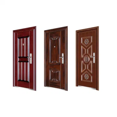 Tof Exterior Home Modern Black Stainless Steel Front Main Entrance Entry Security Doors