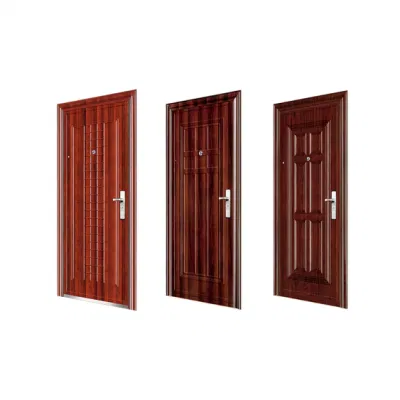 Tof Exterior Home Modern Black Stainless Steel Front Main Entrance Entry Security Doors