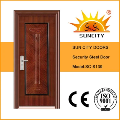 China Factory Single Double New Turkish Design Turkey Entrance Exterior Iron Metal Security Steel Door
