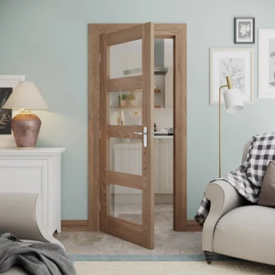 Best Selling Solid Home Furniture Wood Practical Interior Door