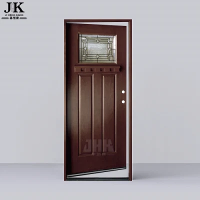 Jhk-Fd07-2 China Factory Craftsman Style Fiberglass Entry Door