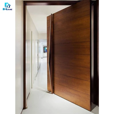 High Quality Solid Wood White Oak Pivot Exterior Door