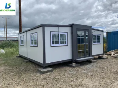 40FT Folding Expandable House Prefabricated Foldable House 2 Bedrooms or 3 Bedrooms