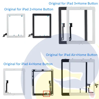 Touch Screen iPad 3 A1416 for iPad 4 A1458 for iPad 3/4 Front Screen Glass Sensor Panel + Frame