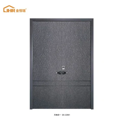 Modern Villa Exterior Glass Wood Black Front Main Entry Doors