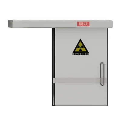 ICEN High Pb X Ray Shielding Double Opened Lead Shield Medical Hermetic Wooden Door