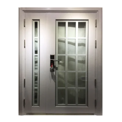French Entrance Style Models Mahogany Double Solid Wood Main Entrance Exterior Entry Front Doors