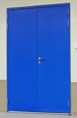 Interior Exterior Security Single Leaf Double Leaf Emergency Entry Safety Metal Galvanized Steel Exit Antiknock Steel Door with Glass Window
