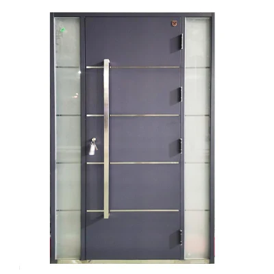 Hot Sale Security Stainless Steel Single Gate Door Exterior Metal Security Front Entry Doors for Houses