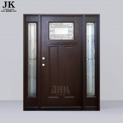 Jhk-Fd07-2 China Factory Craftsman Style Fiberglass Entry Door