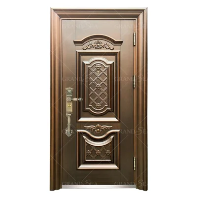 Luxury Villa Entry Exterior Front Safety House Main Entrance Metal Residence Security Steel Door