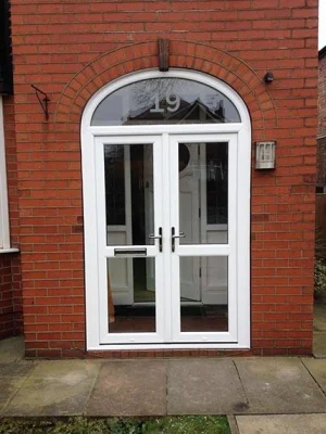Cbmmart UPVC Solid Wood Main Door Exterior Doors for Home Use