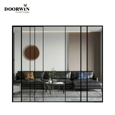 Decoration Powder Coated and Natural Color Wood Finish Main Gate Price Aluminum Door