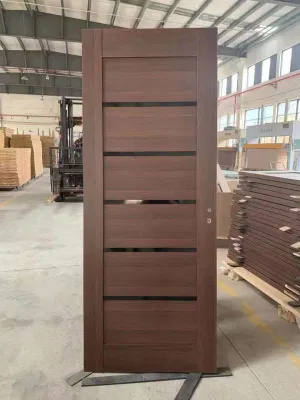 Customized Wooden Door Interior Glass Assembled PVC Panel Doors