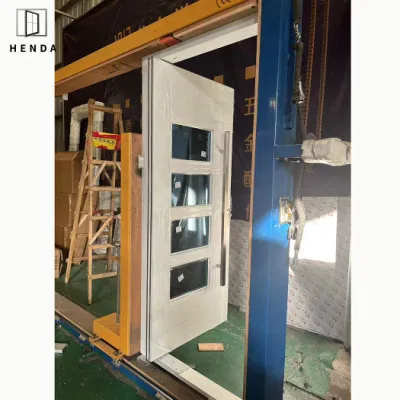 10% off Wholesale Entry Modern Interior Exterior Design Main Front Iron Single Double Gate Entrance Security Residence Metal Iron New Steel Modern Pivot Door