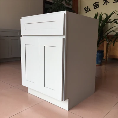 Rta Kitchen Organiser Solid Wood Light Grey Shaker Kitchen Cabinet Double Door