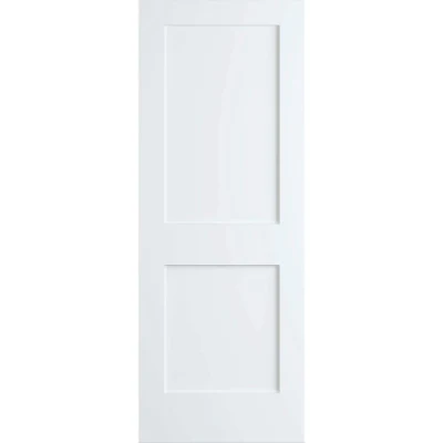 Prehung Solid Wood Interior White Painted Porte 3 Panel Shaker Door